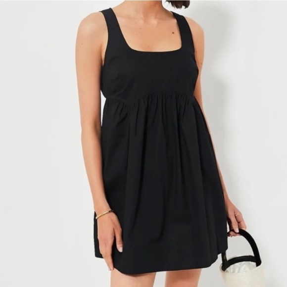 Pomander Place 100% Cotton Tank Mini Dress-Women’s M-Black-NEW-Summer-Casual-NWT - Picture 1 of 12